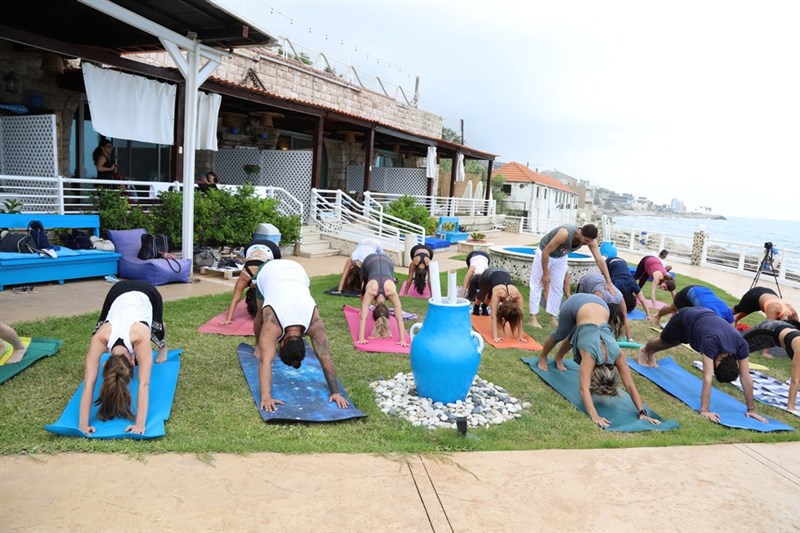 Hatha Yoga Session at Le Blanc Bleu